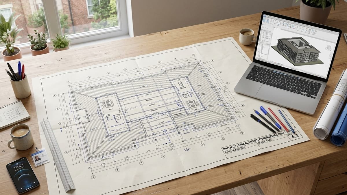 Commercial Blueprint Roof Takeoff — example photo